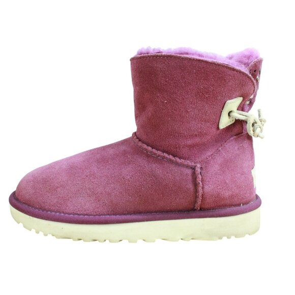 Ugg Women's Pink Suede Adoria Tehuano Shearling Lined Classic Short Boot Size 6 - Picture 1 of 9